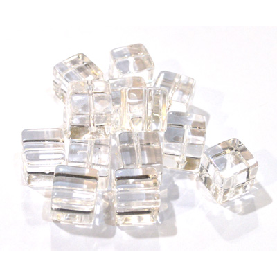 Clear Quartz 10mm Cube EACH BEAD