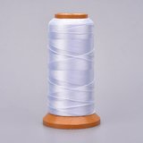 Polyester knotting cord 0.5mm 550m Roll WHITE-stringing-Beadthemup