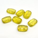Lemon Quartz Faceted Flated Cushion 10x14mm EACH BEAD-beads incl pearls-Beadthemup