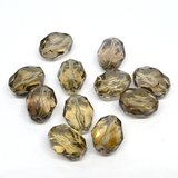Smokey Lemon Quartz Faceted Olive 11x15mm EACH BEAD-beads incl pearls-Beadthemup
