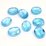 Blue Topaz Faceted Oval 11x14mm EACH BEAD