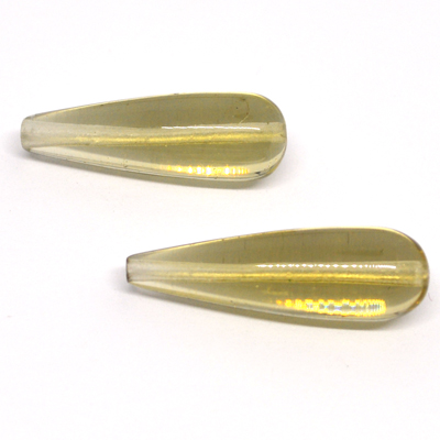 Lemon Quartz Polished Teardrop 8x24mm PER PAIR