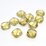 Lemon Quartz Faceted side drill cushion 16x16mm EACH BEAD