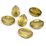 Lemon Quartz Faceted 3 Sided Olive 12x17mm EACH BEAD