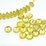 Lemon Quartz Faceted Saucer 9x5mm EACH BEAD