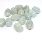 Aquamarine Polished Oval 13x19mm EACH BEAD-beads incl pearls-Beadthemup