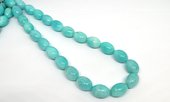 Peruvian Amazonite polished olive 12x17mm strand 24 beads-beads incl pearls-Beadthemup
