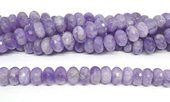 Lavender Amethyst Faceted Rondel 14x10mm strand 47 beads-beads incl pearls-Beadthemup