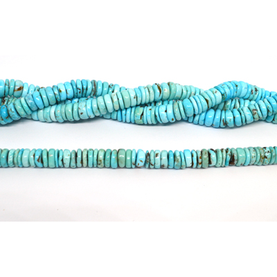 Turquoise Stabalized  9mm disc 40cm strand