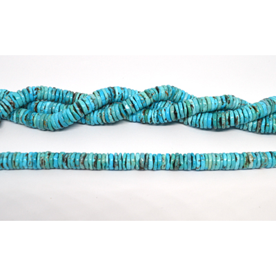Turquoise Stabalized 9mm disc 40cm strand