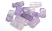 Amethyst Polished Rectangle approx. 25mmx16mm EACH BEAD-beads incl pearls-Beadthemup