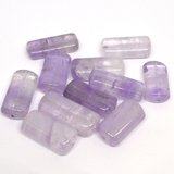 Amethyst Polished Rectangle approx25x16mm EACH BEAD-beads incl pearls-Beadthemup