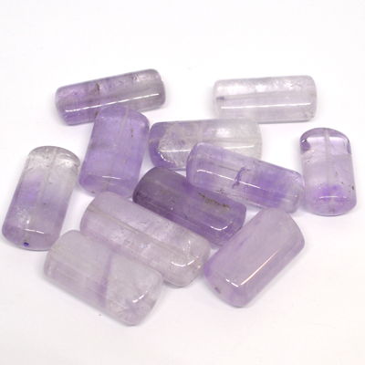 Amethyst Polished Rectangle approx25x16mm EACH BEAD