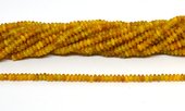 Golden Tiger Eye Polished Rondel 2x4mm strand 170 beads-beads incl pearls-Beadthemup