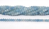 Aquamarine Faceted Rondel 4x6mm strand 92 beads-beads incl pearls-Beadthemup