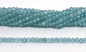 Apatite Faceted Rondel 4x6mm strand 88 beads-beads incl pearls-Beadthemup