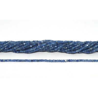 Kyanite Faceted Cube 2mm strand 165 beads