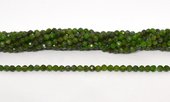 Chrome Diopside Faceted Round 3mm strand 100 beads-beads incl pearls-Beadthemup