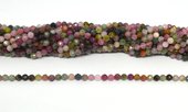 Tourmaline Faceted round 4mm strand 84 beads-beads incl pearls-Beadthemup