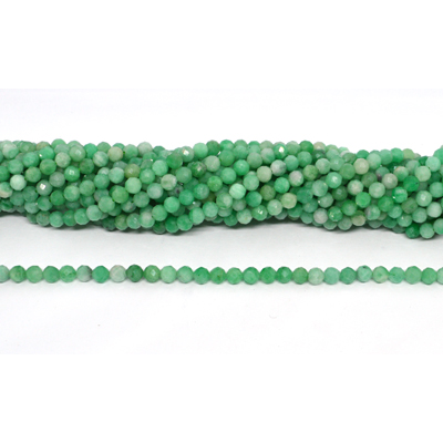 Emerald AAA faceted round 4mm strand 80 beads