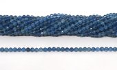 Aquamarine "Devil Blue" faceted round 4mm strand 91 beads-beads incl pearls-Beadthemup