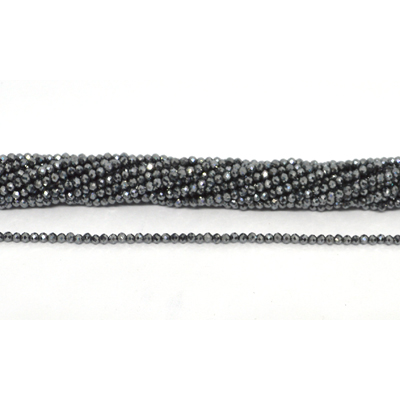 Terahertz faceted round 2mm strand 200 beads