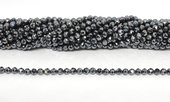 Terahertz faceted round 4mm strand 90 beads-beads incl pearls-Beadthemup