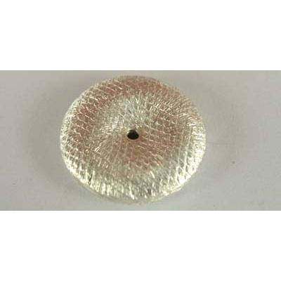 Sterling Silver Bead Disk 18x4mm 1 pack