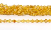 Citrine faceted rice 6x8mm strand 36 beads-beads incl pearls-Beadthemup