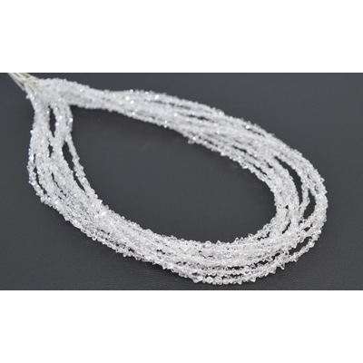 Herkimer small Double point Chips 39cm strand