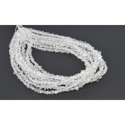 Herkimer big Double point Chips 39cm strand
