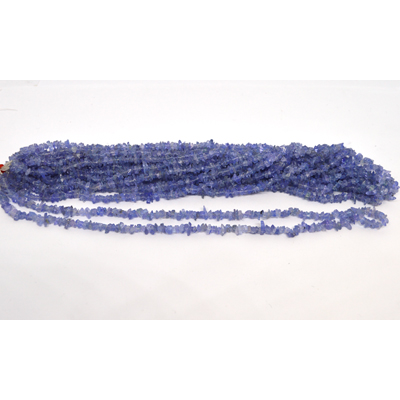 Tanzanite chip 3x5mm 40cm strand