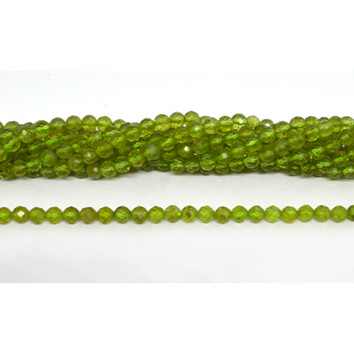 Peridot faceted round 6mm strand 68 beads