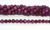 Ruby faceted round 10mm strand 39 beads-beads incl pearls-Beadthemup