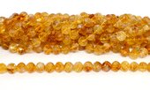 Citrine natural faceted round 10mm strand 39 beads-beads incl pearls-Beadthemup