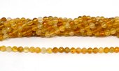 Citrine natural A faceted round 5.5mm strand 68 beads-beads incl pearls-Beadthemup