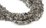 Herkimer Black Double point Chips 39cm strand