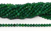 Green Onyx faceted round 6mm strand 63 beads-beads incl pearls-Beadthemup