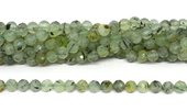 Prehnite faceted round 6mm strand 60 beads-beads incl pearls-Beadthemup