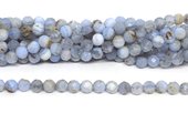 Blue Lace Agate faceted round 6mm strand 63 beads-beads incl pearls-Beadthemup