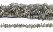 Labradorite middle drill polished chip 85 beads-beads incl pearls-Beadthemup