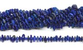 Lapis Lazuli middle drill polished chip 75 beads-beads incl pearls-Beadthemup