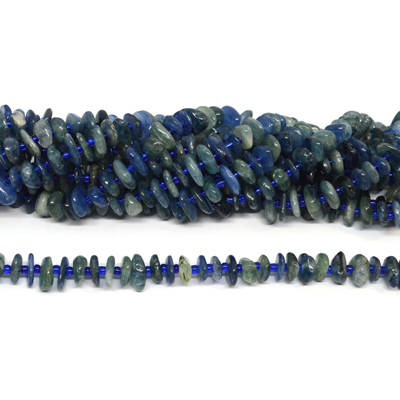 Kyanite middle drill polished chip 70 beads