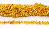 Amber middle drill polished chip 60 beads-beads incl pearls-Beadthemup