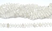Clear quartz middle drill polished chip 68 beads-beads incl pearls-Beadthemup