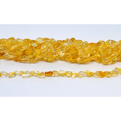 Citrine AAA nugget 8x10mm strand 52 beads