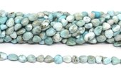 Larimar nugget 6x8mm strand 55 beads-beads incl pearls-Beadthemup
