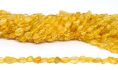 Citrine nugget 6x8mm strand 42 beads-beads incl pearls-Beadthemup