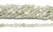 Milky Moonstone nugget 6x8mm strand 45 beads-beads incl pearls-Beadthemup