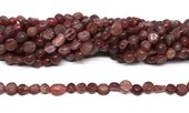 Strawberry Quartz nugget 6x8mm strand 56 beads-beads incl pearls-Beadthemup
